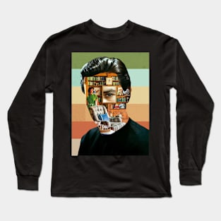 Bookshelf - Surreal/Collage Art Long Sleeve T-Shirt